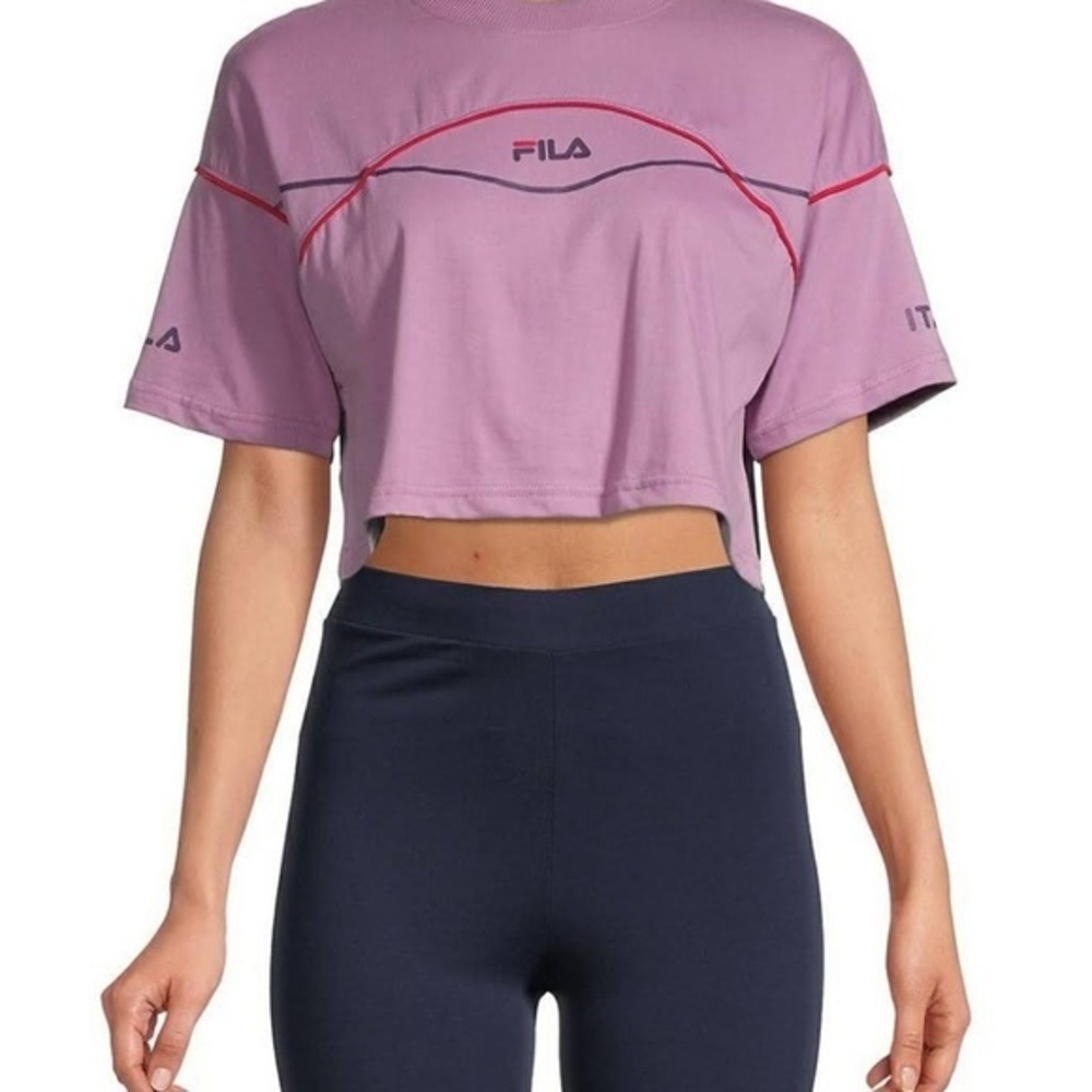 Fila Kana Purple Crop Top